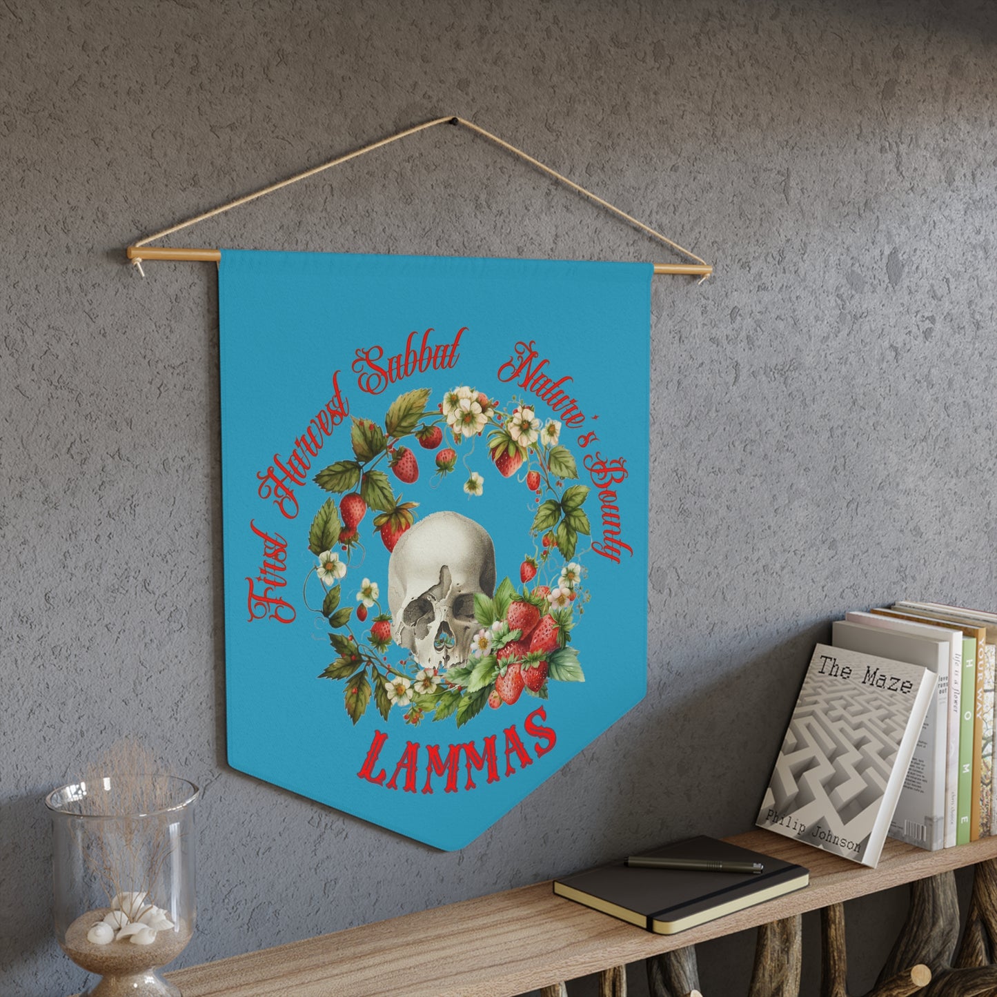 Gothic Lammas Pennant in Turquoise