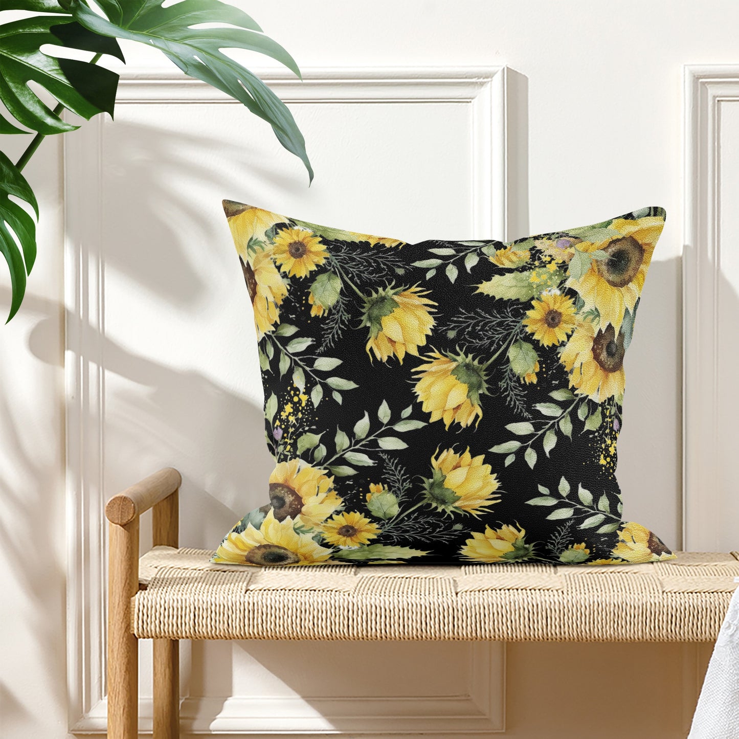 Gothic Sunflower Double Sided Pillow Cover (1 pc)