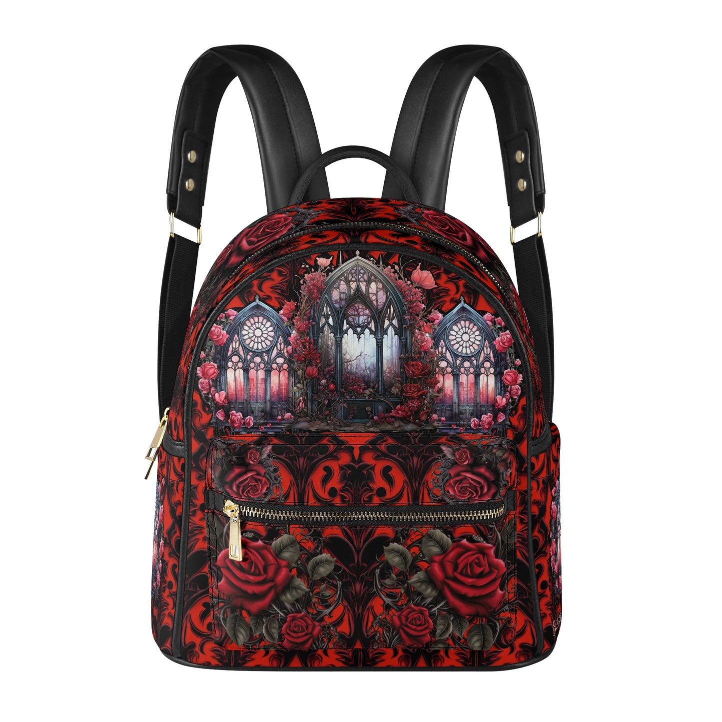Red Cathedral Casual Mini Backpack