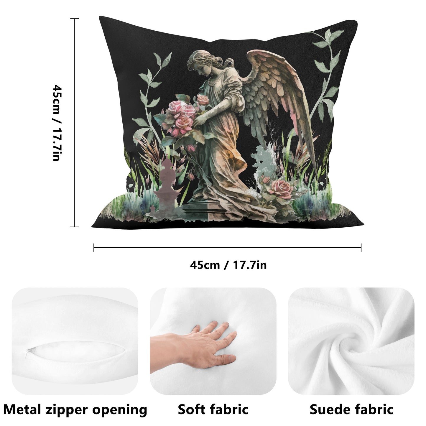 Garden of Stone- Right Facing Double Sided Pillow Cover (1 pc)