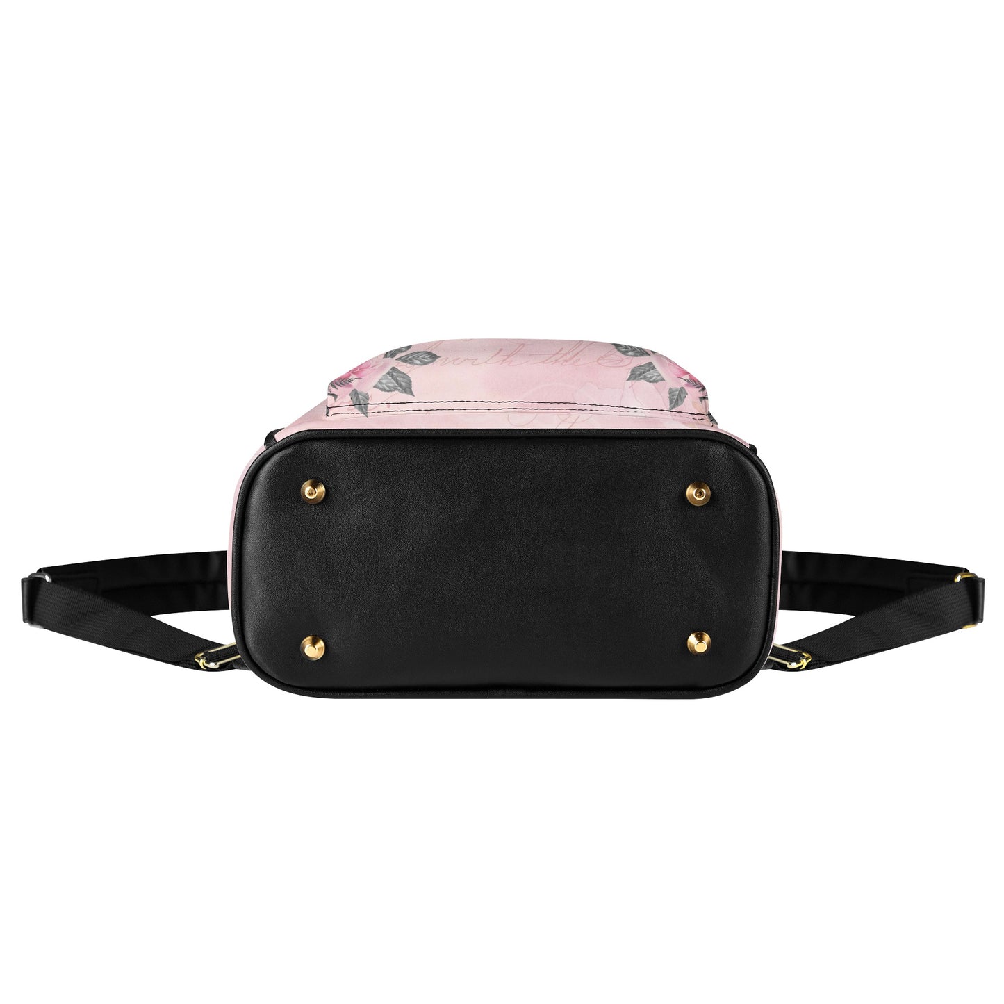 Pink Rose Macabre Casual Mini Backpack