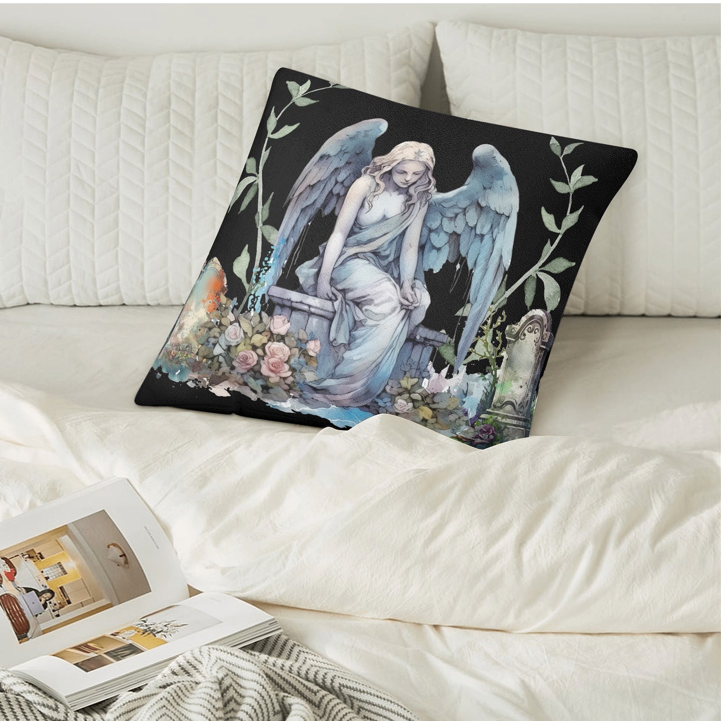 Garden of Stone- Left Facing Double Sided Pillow Cover (1 pc)