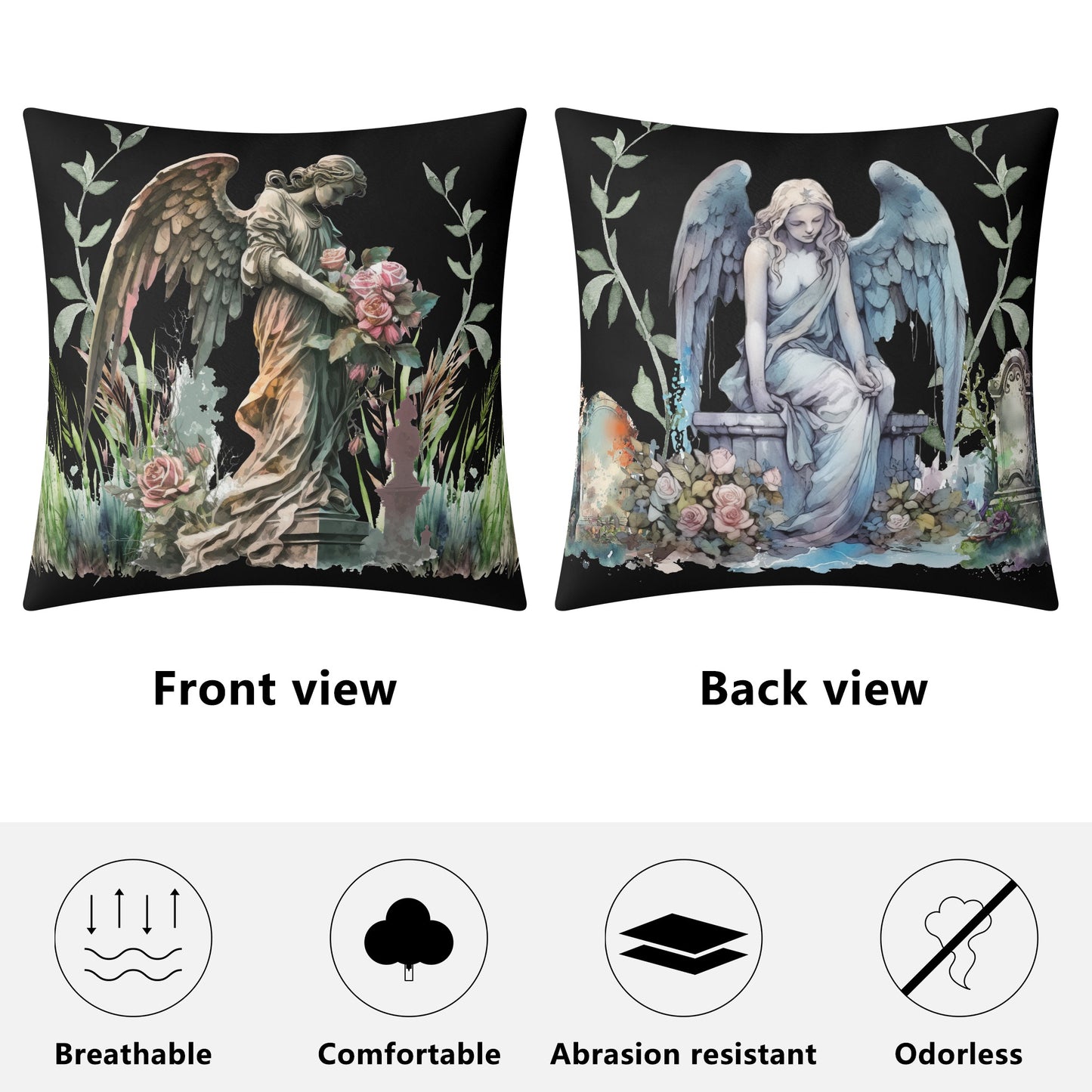 Garden of Stone- Left Facing Double Sided Pillow Cover (1 pc)