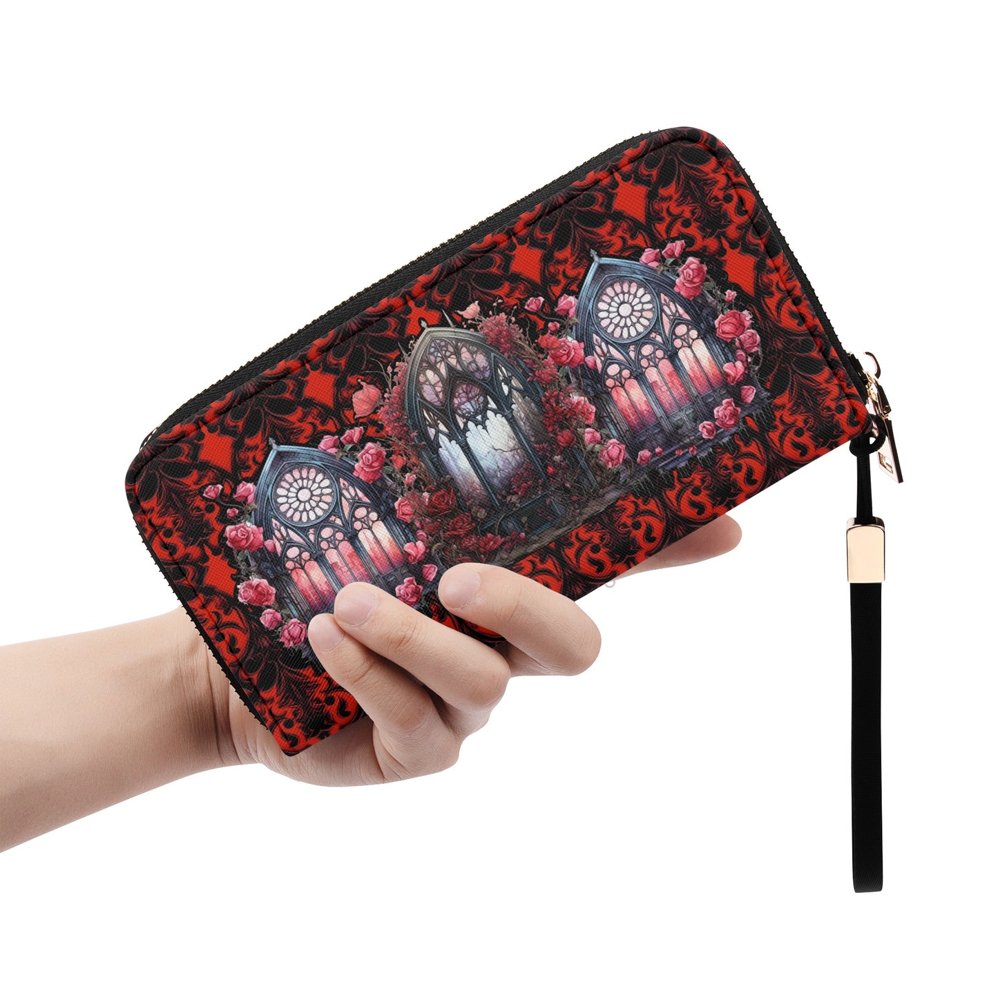 Red Cathedral Clutch Wallet