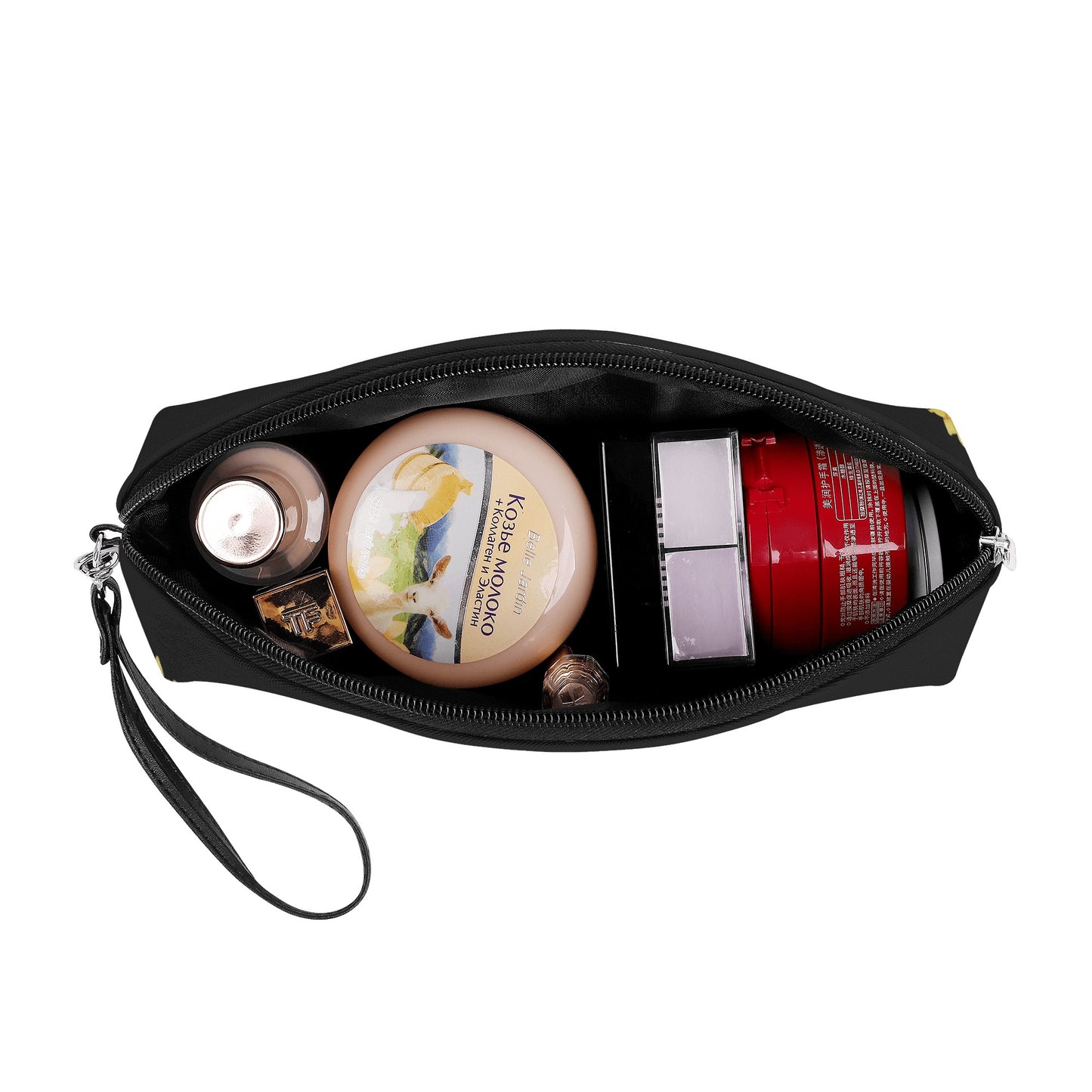 Gothic Sunflower Curve Cosmetic Bag