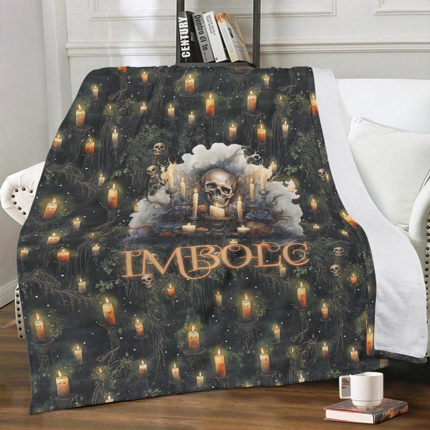 Gothic Imbolc Soft Polyester Premium Fleece Throw