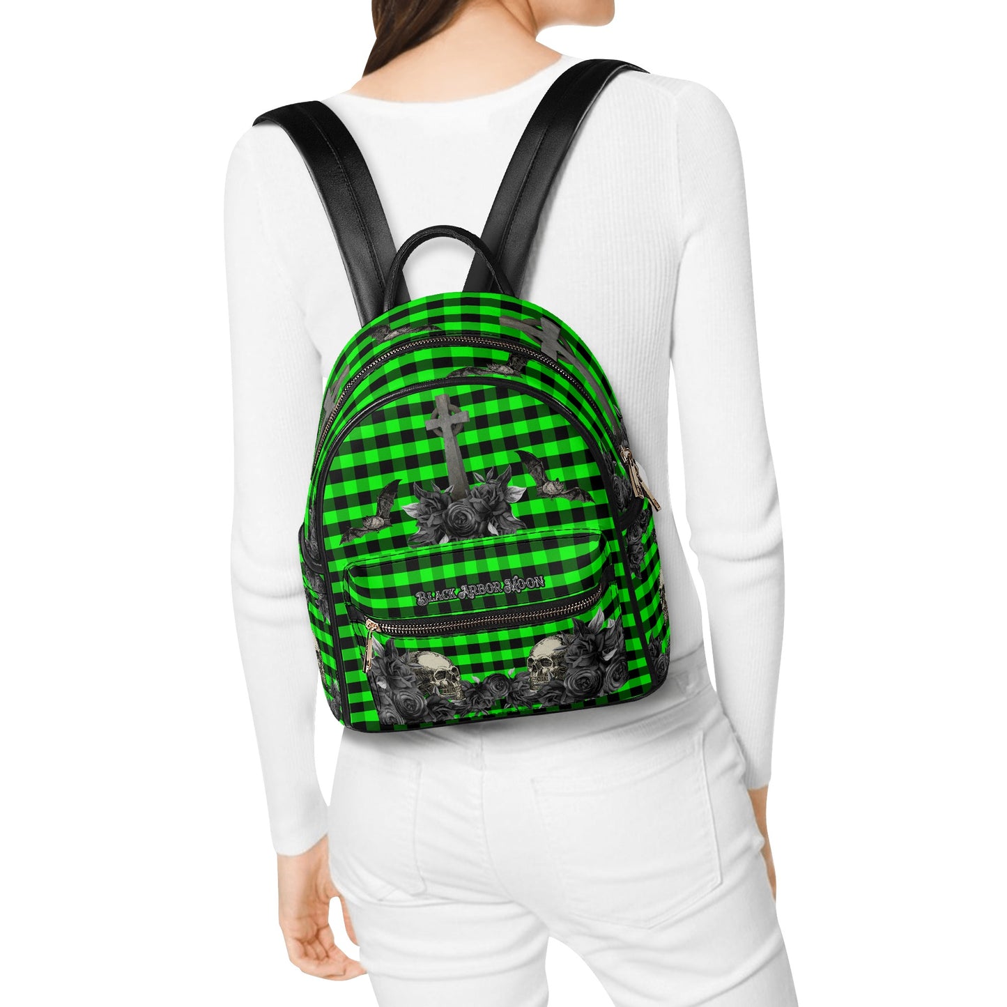 Cemetery Picnic Mini Backpack in Ooze Green