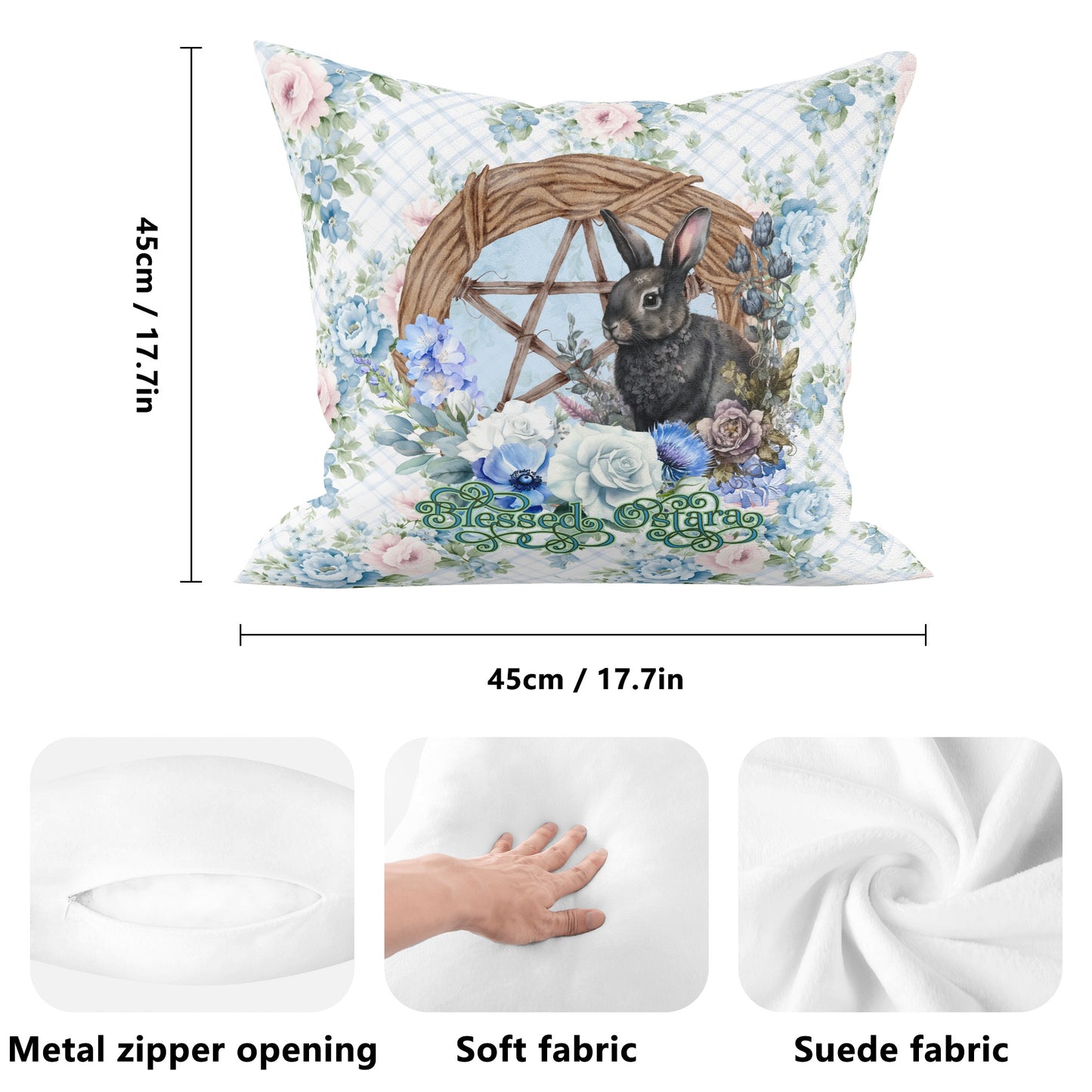Blessed Ostara Double Sided Pillow Case (1 pc)