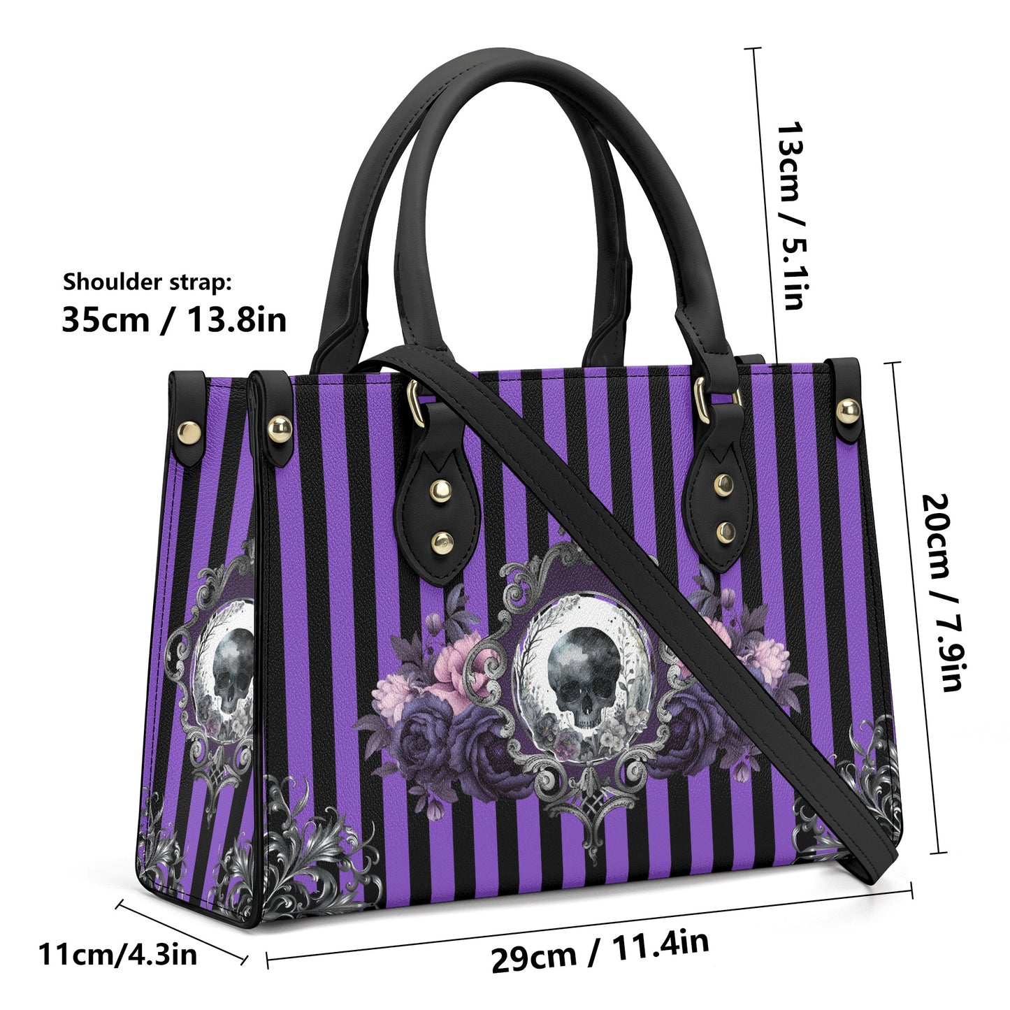 Purple Noir Luxury PU Handbag