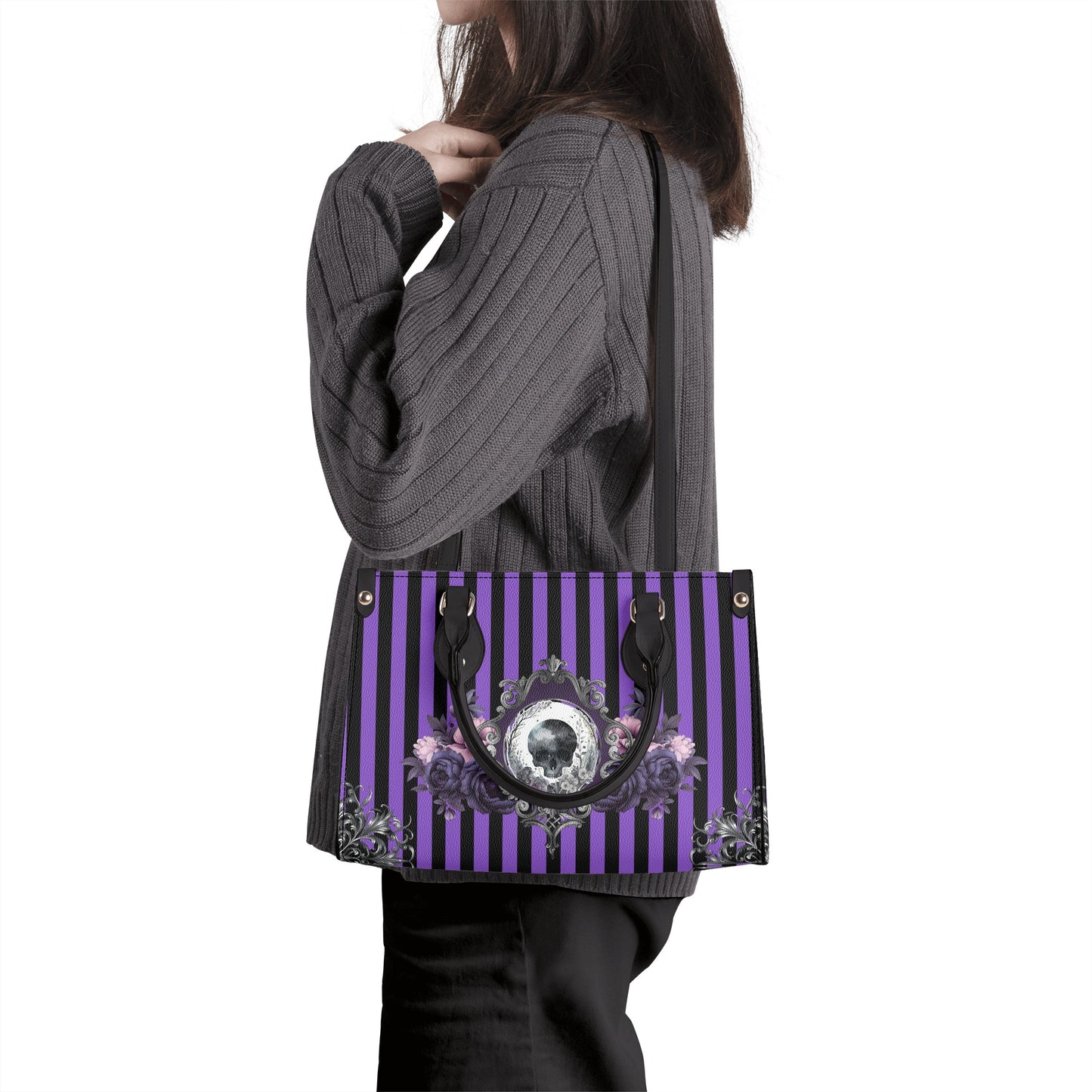 Purple Noir Luxury PU Handbag