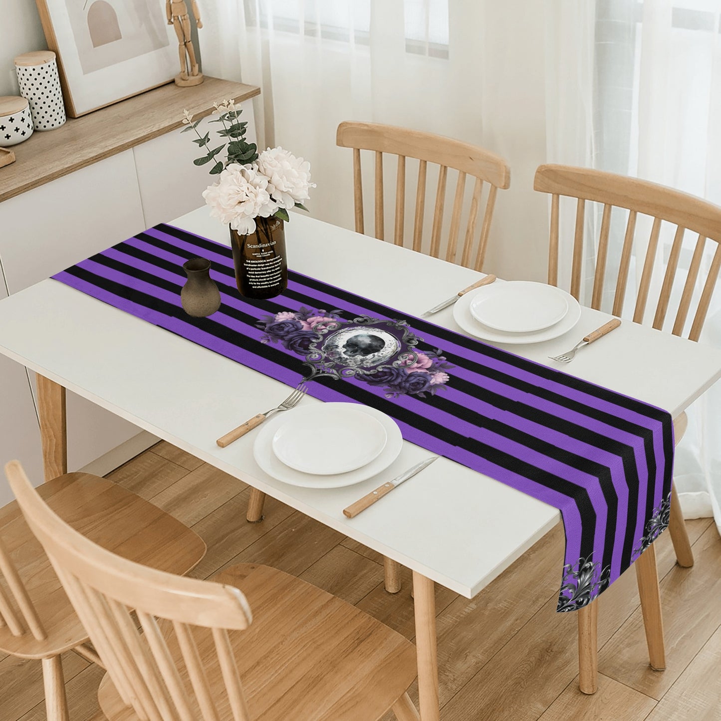 Purple Noir Table Runner