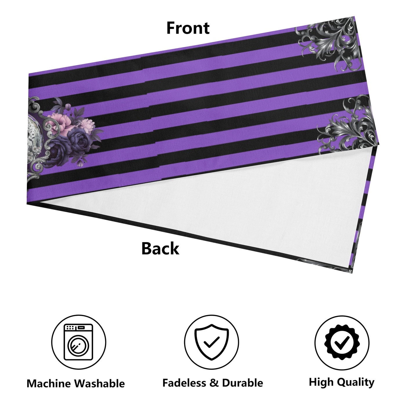 Purple Noir Table Runner