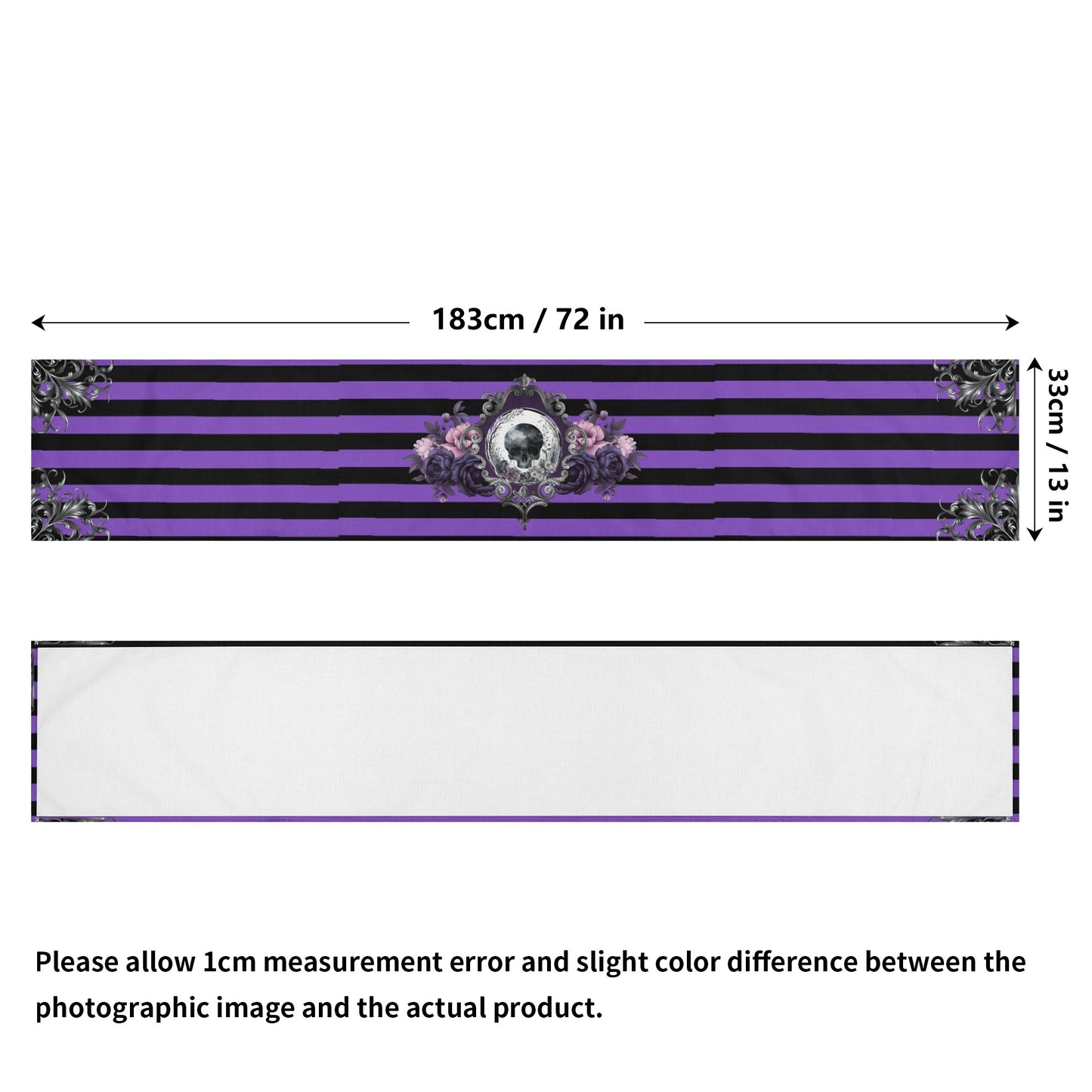Purple Noir Table Runner