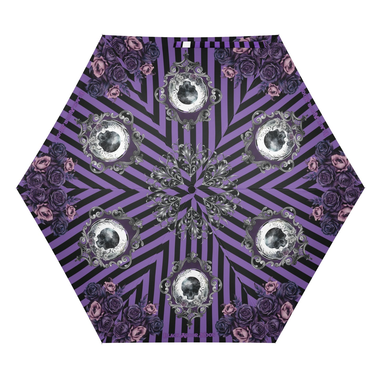 Purple Noir Auto Open & Close Umbrella