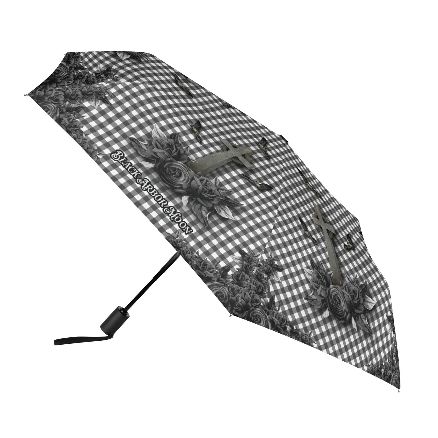 Cemetery Picnic Auto Open & Close Umbrella in Tombstone