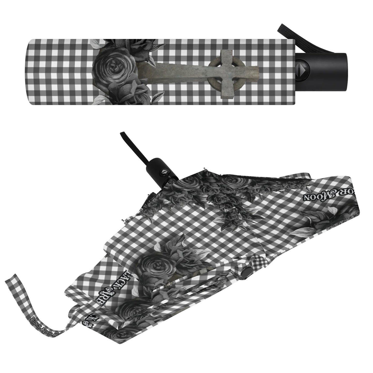 Cemetery Picnic Auto Open & Close Umbrella in Tombstone