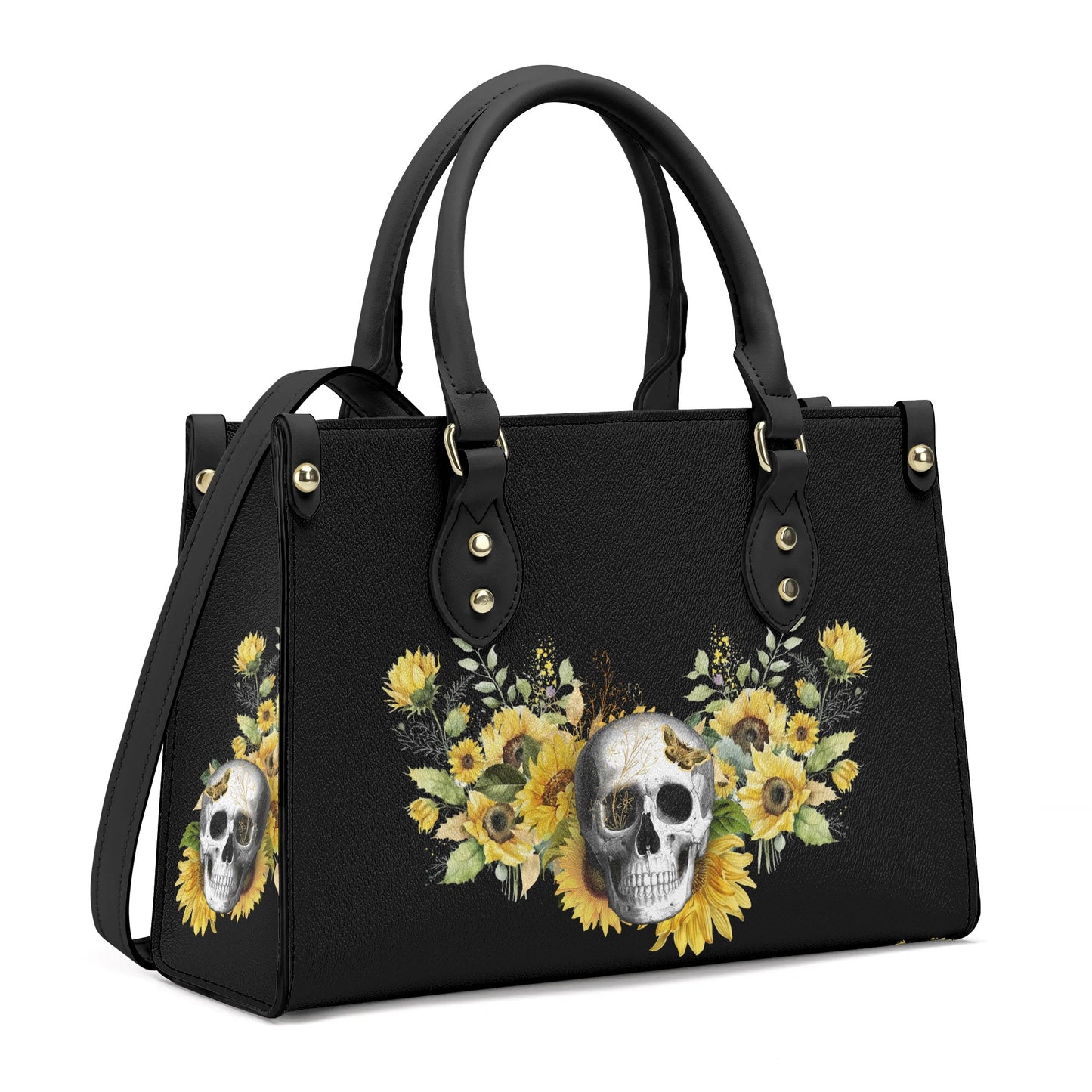 Gothic Sunflower Luxury Handbag