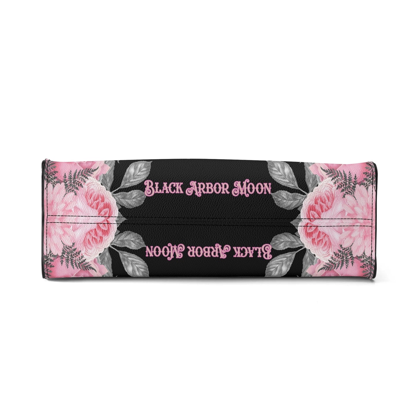 Pink Rose Macabre Luxury PU Handbag