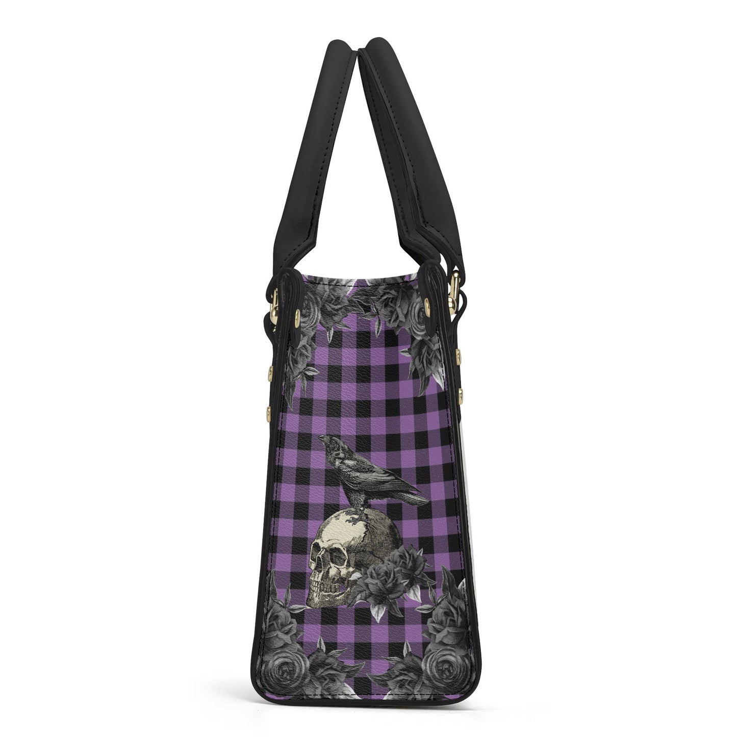 Cemetery Picnic Luxury PU Handbag in Purple Mist