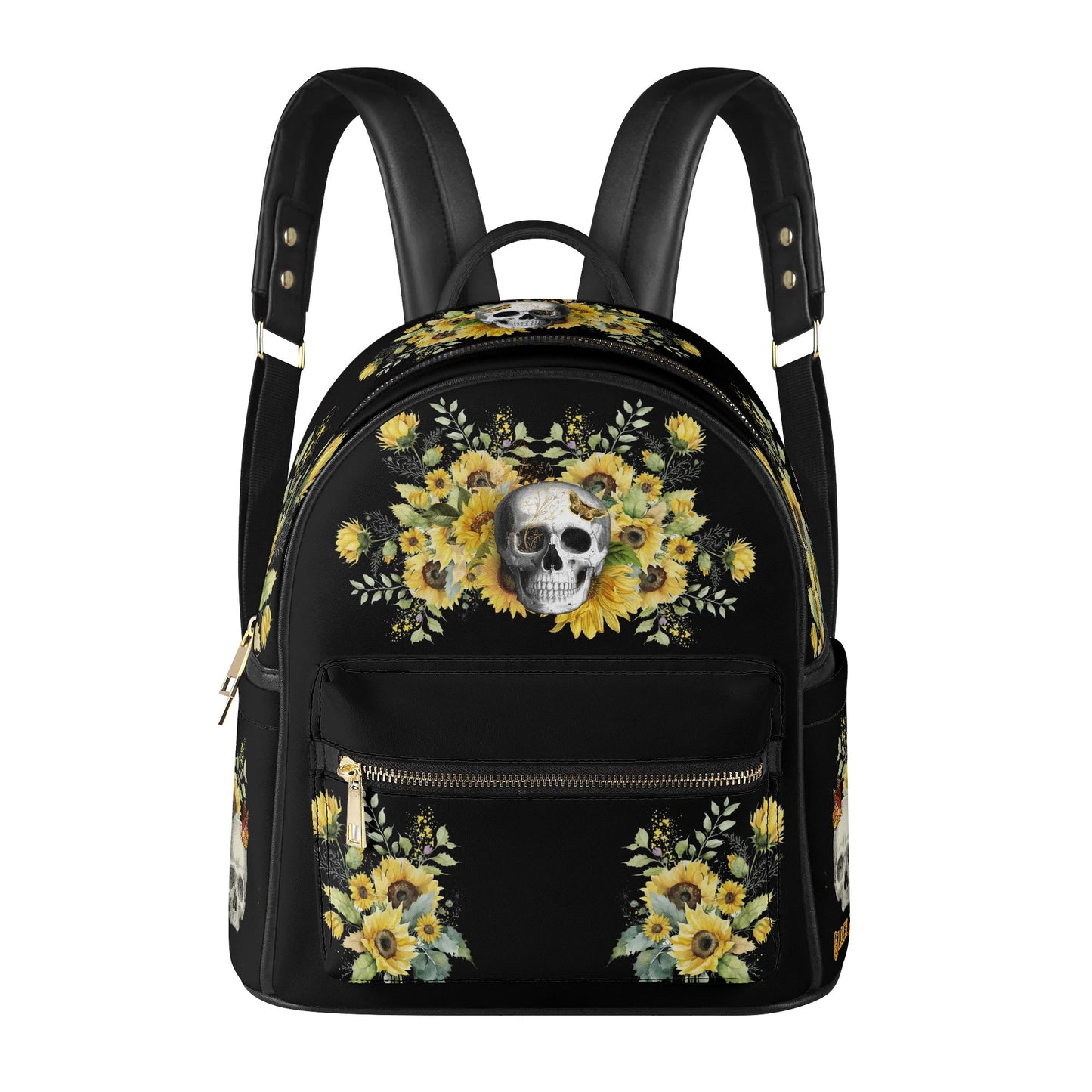 Gothic Sunflower Casual Mini Backpack