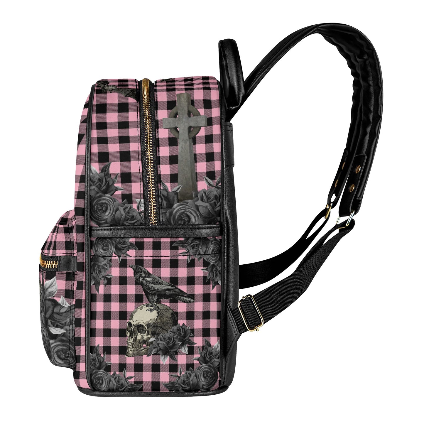Cemetery Picnic Mini Backpack in Ghoulish Pink