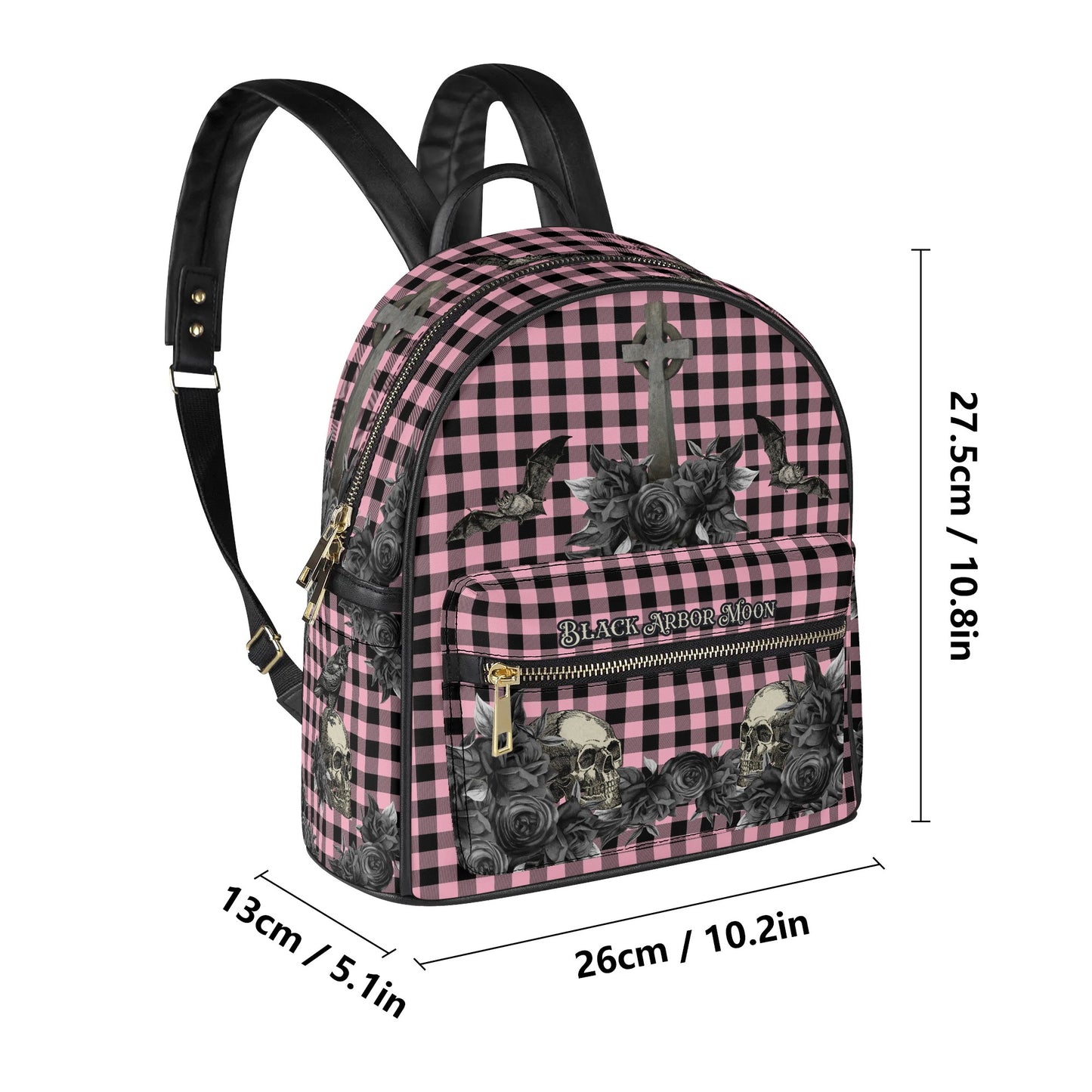 Cemetery Picnic Mini Backpack in Ghoulish Pink