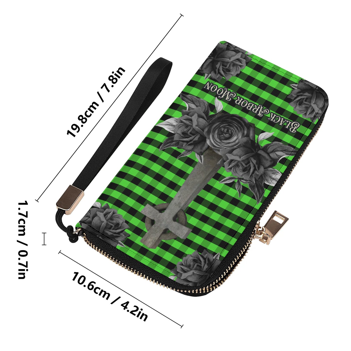 Cemetery Picnic Clutch Wallet in Ooze Green
