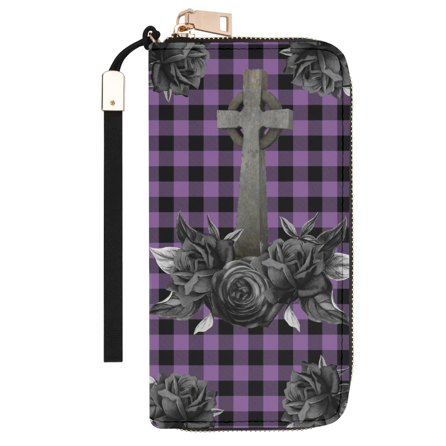 Cemetery Picnic Clutch Wallet in Purple Mist
