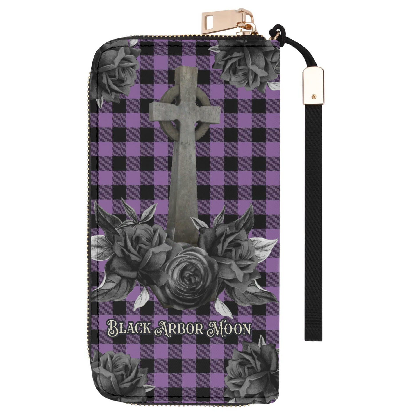 Cemetery Picnic Clutch Wallet in Purple Mist
