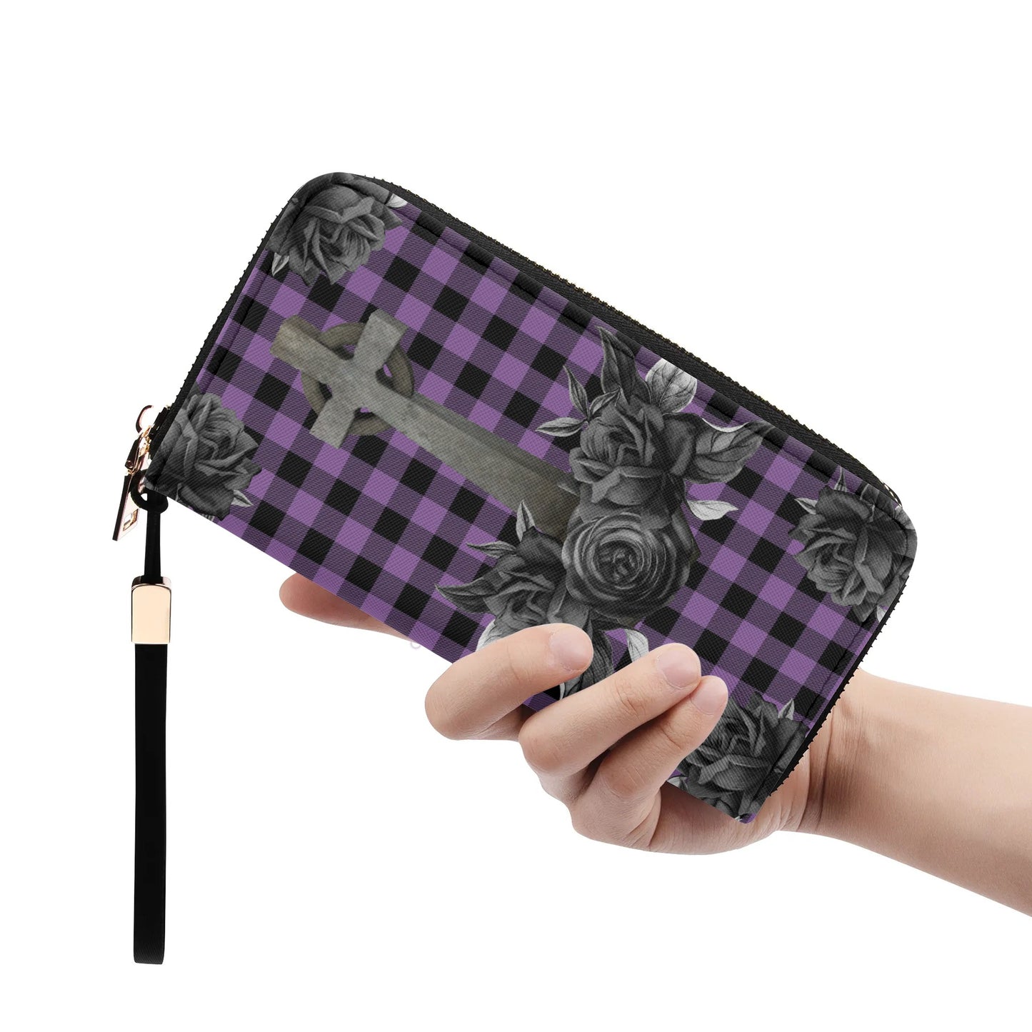 Cemetery Picnic Clutch Wallet in Purple Mist