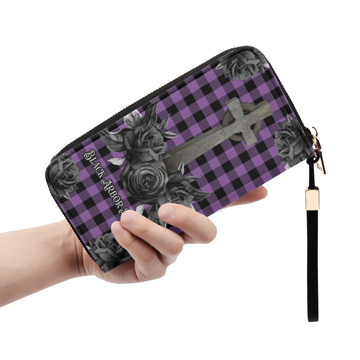 Cemetery Picnic Clutch Wallet in Purple Mist