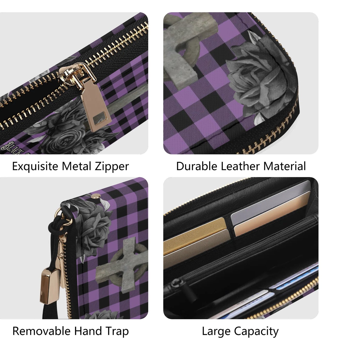 Cemetery Picnic Clutch Wallet in Purple Mist