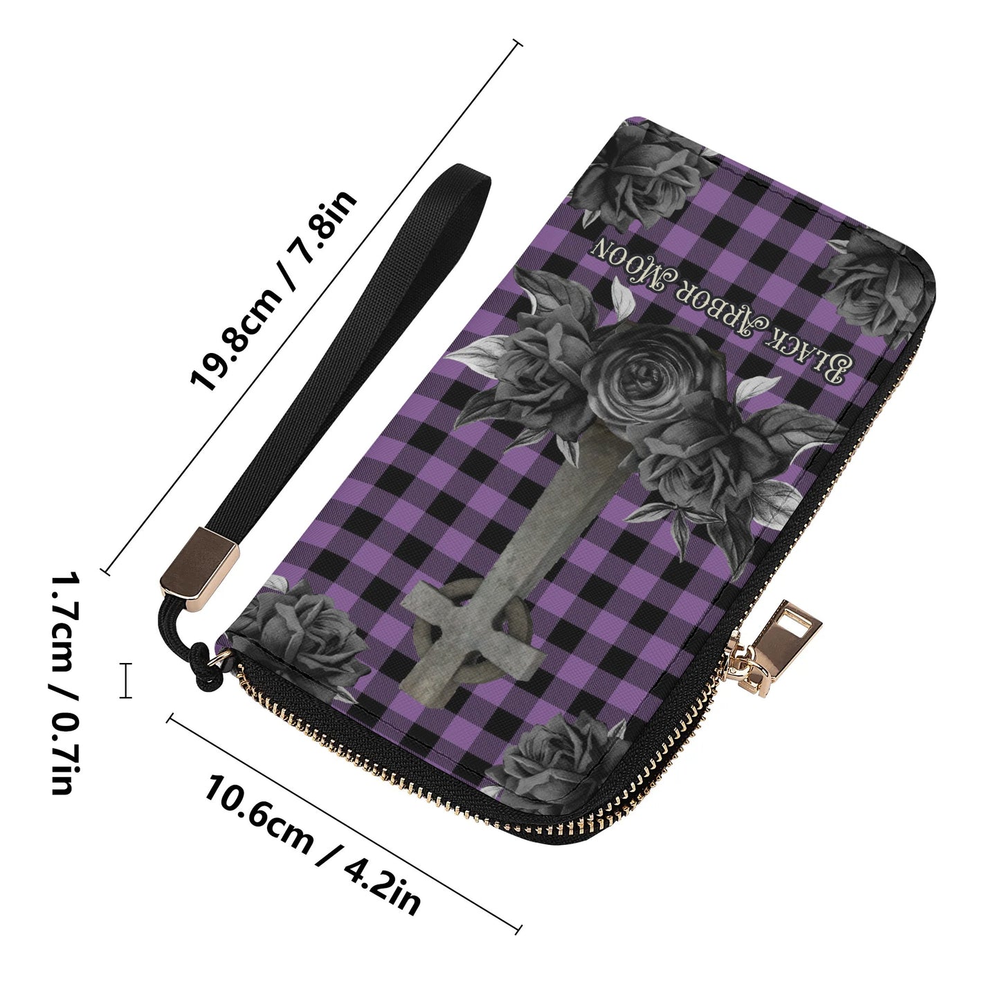 Cemetery Picnic Clutch Wallet in Purple Mist