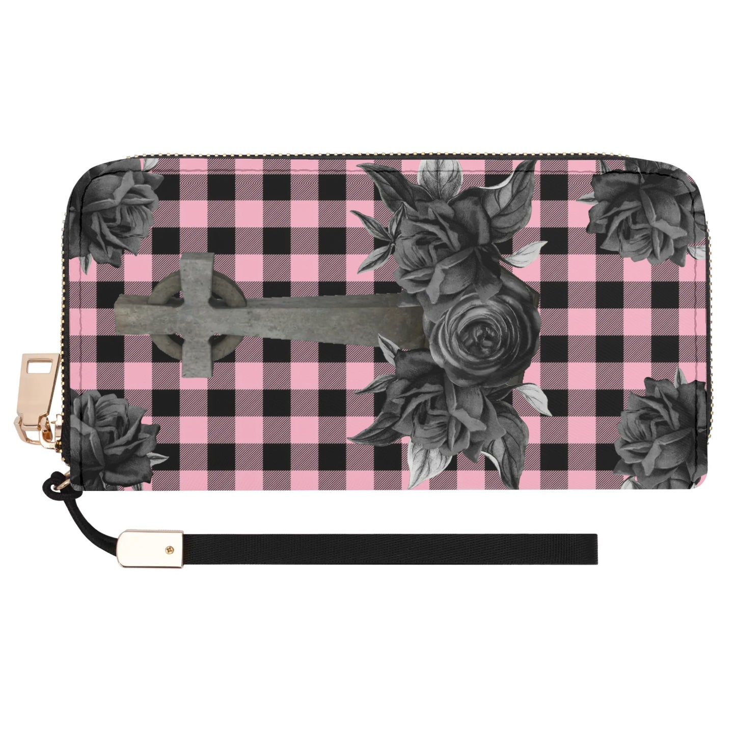 Cemetery Picnic Clutch Wallet in Ghoulish Pink
