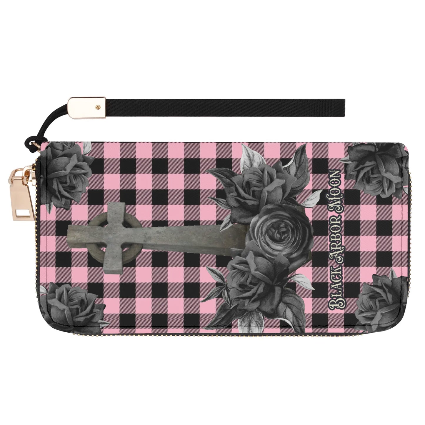 Cemetery Picnic Clutch Wallet in Ghoulish Pink