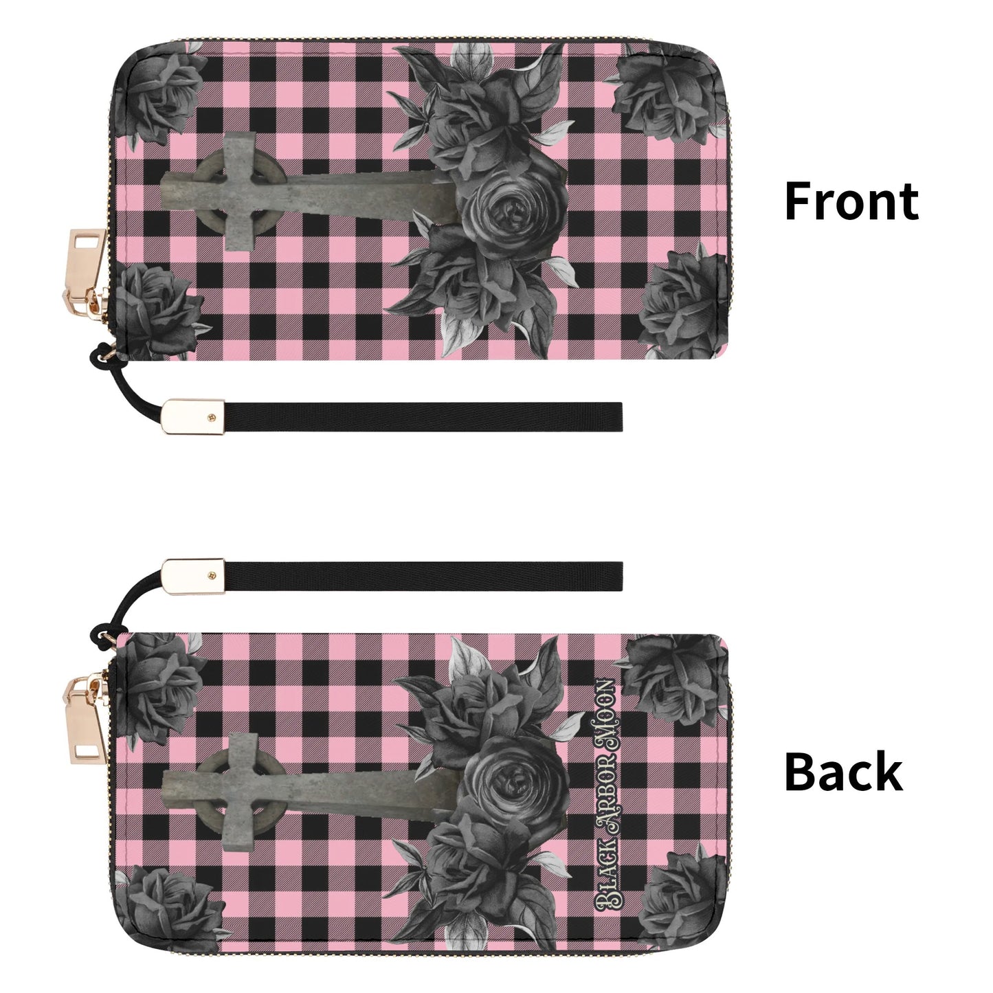 Cemetery Picnic Clutch Wallet in Ghoulish Pink