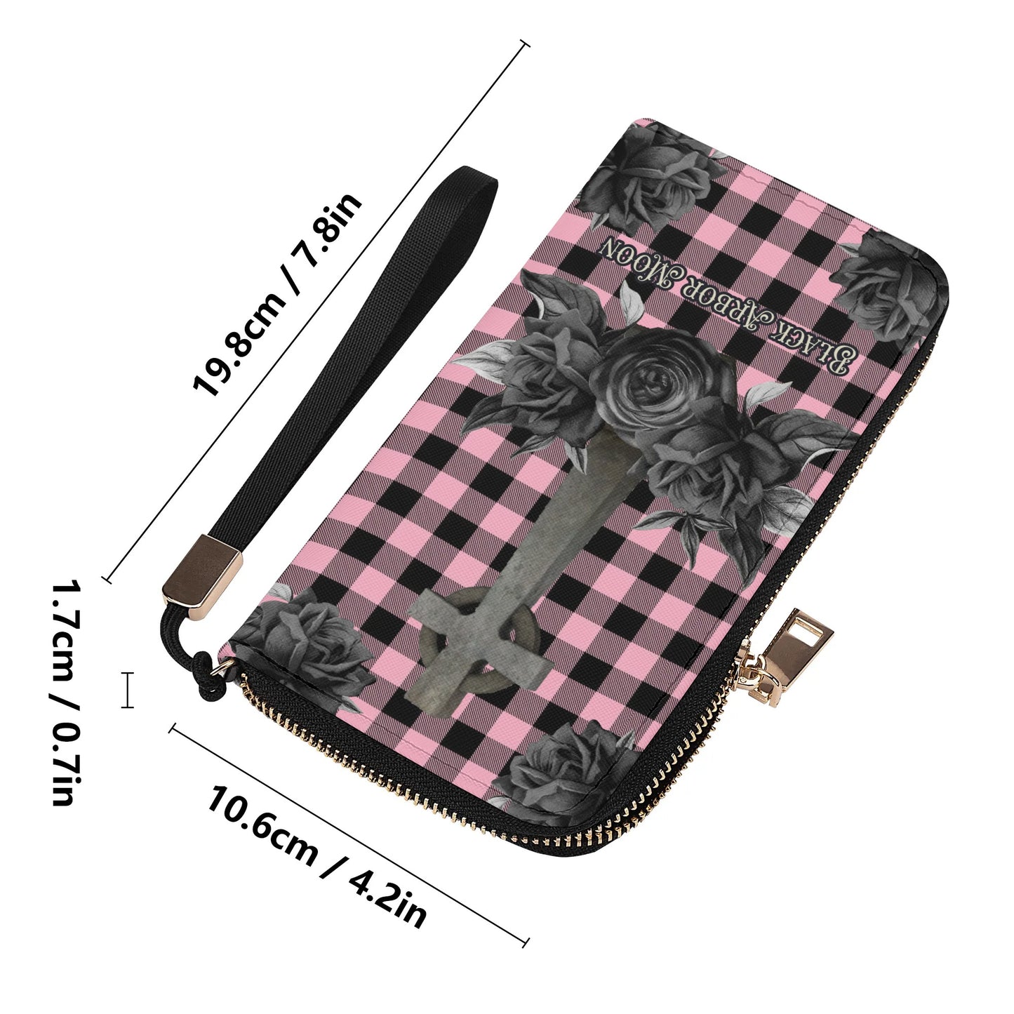 Cemetery Picnic Clutch Wallet in Ghoulish Pink