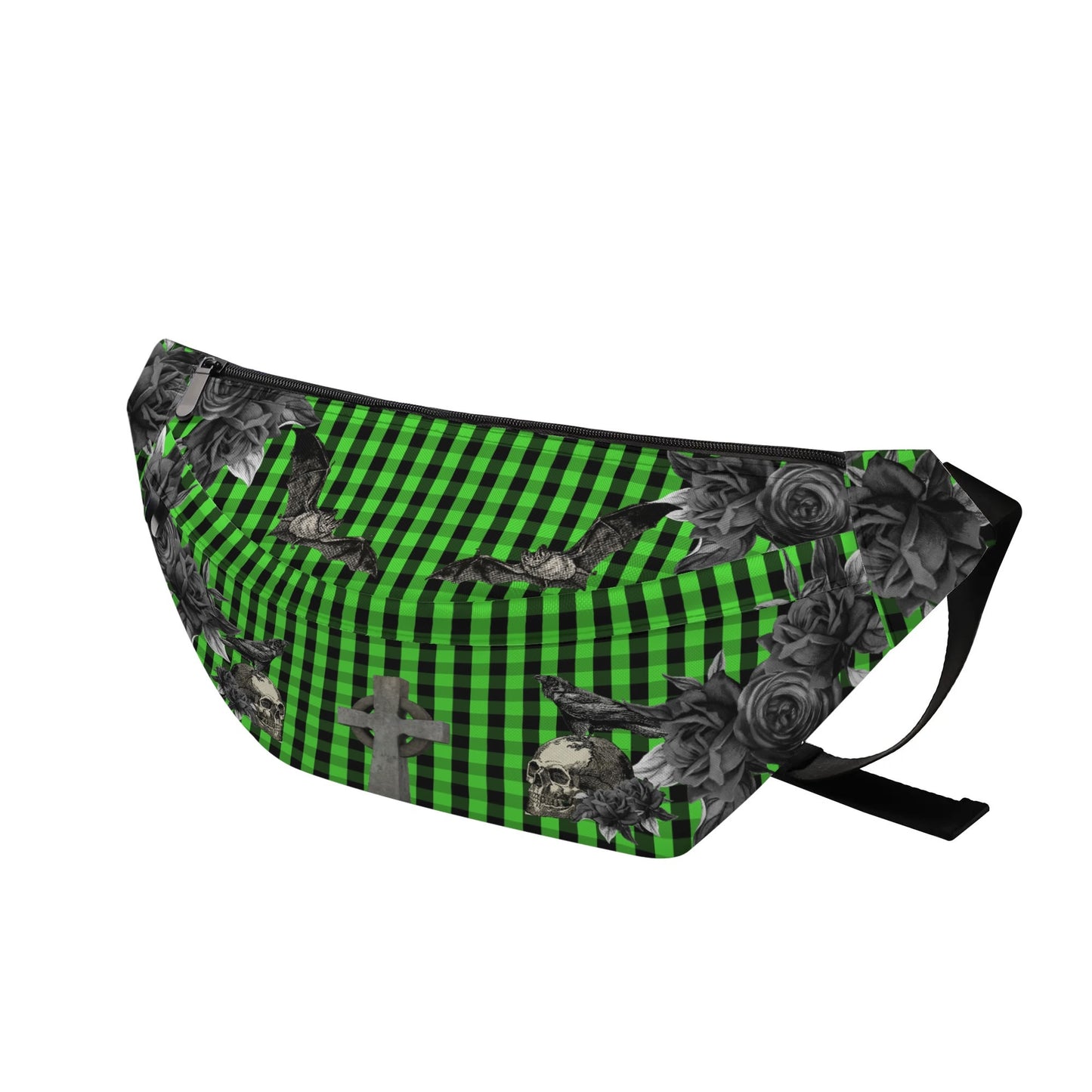 Large Cemetery Picnic Waist Pack in Ooze Green