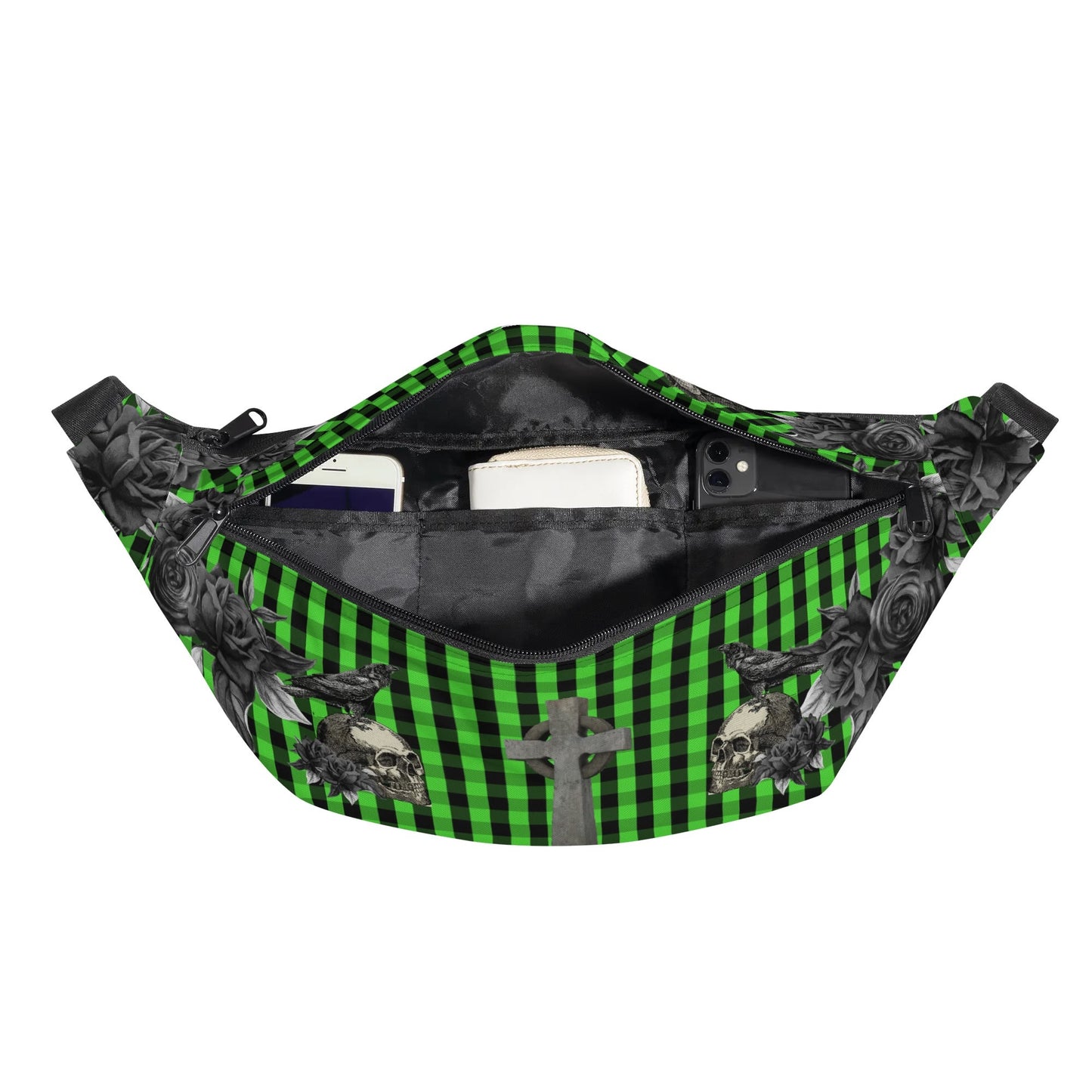 Large Cemetery Picnic Waist Pack in Ooze Green