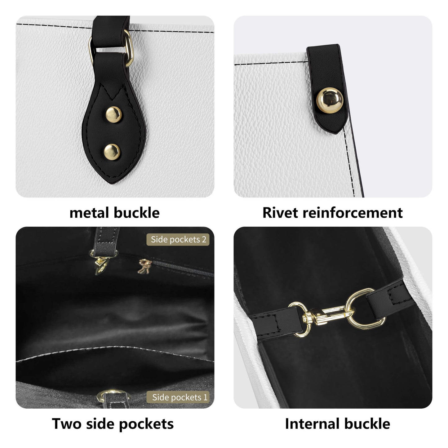 Purple Noir Luxury PU Handbag