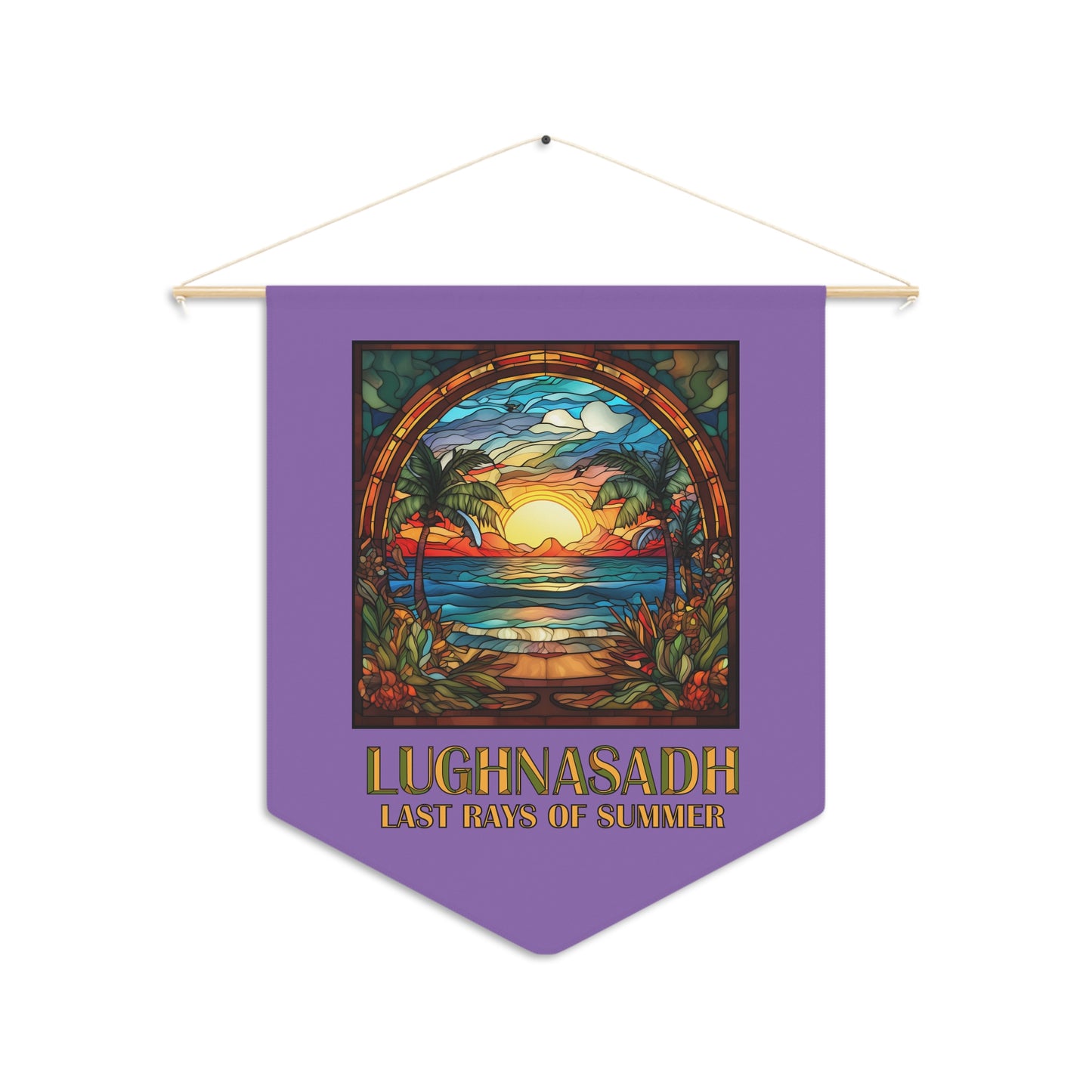 Lughnasadh Pennant in Light Purple