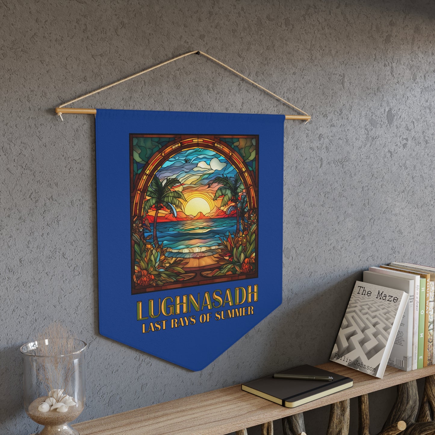Lughnasadh Pennant in Dark Blue