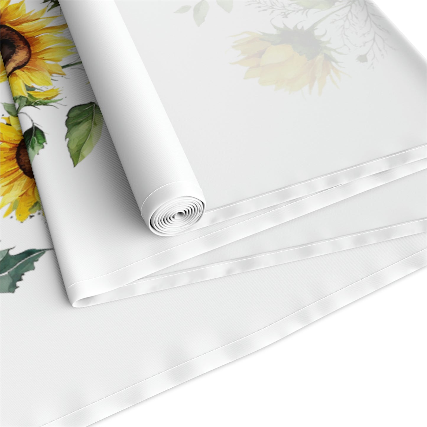 Gothic Litha Midsummer Sabbat Table Runner in White (Cotton, Poly)