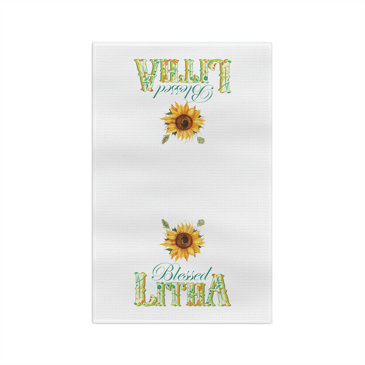 Blessed Litha Midsummer Sabbat Soft Tea Towel