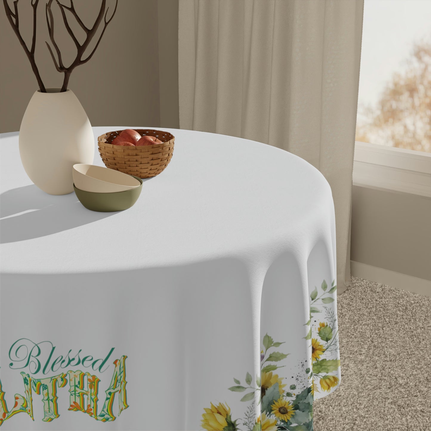 Blessed Litha Midsummer Sabbat Tablecloth
