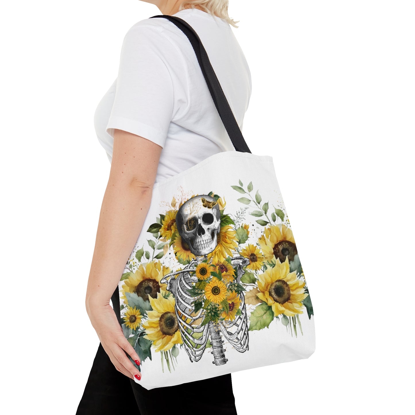 Summer Bones Tote Bag in White