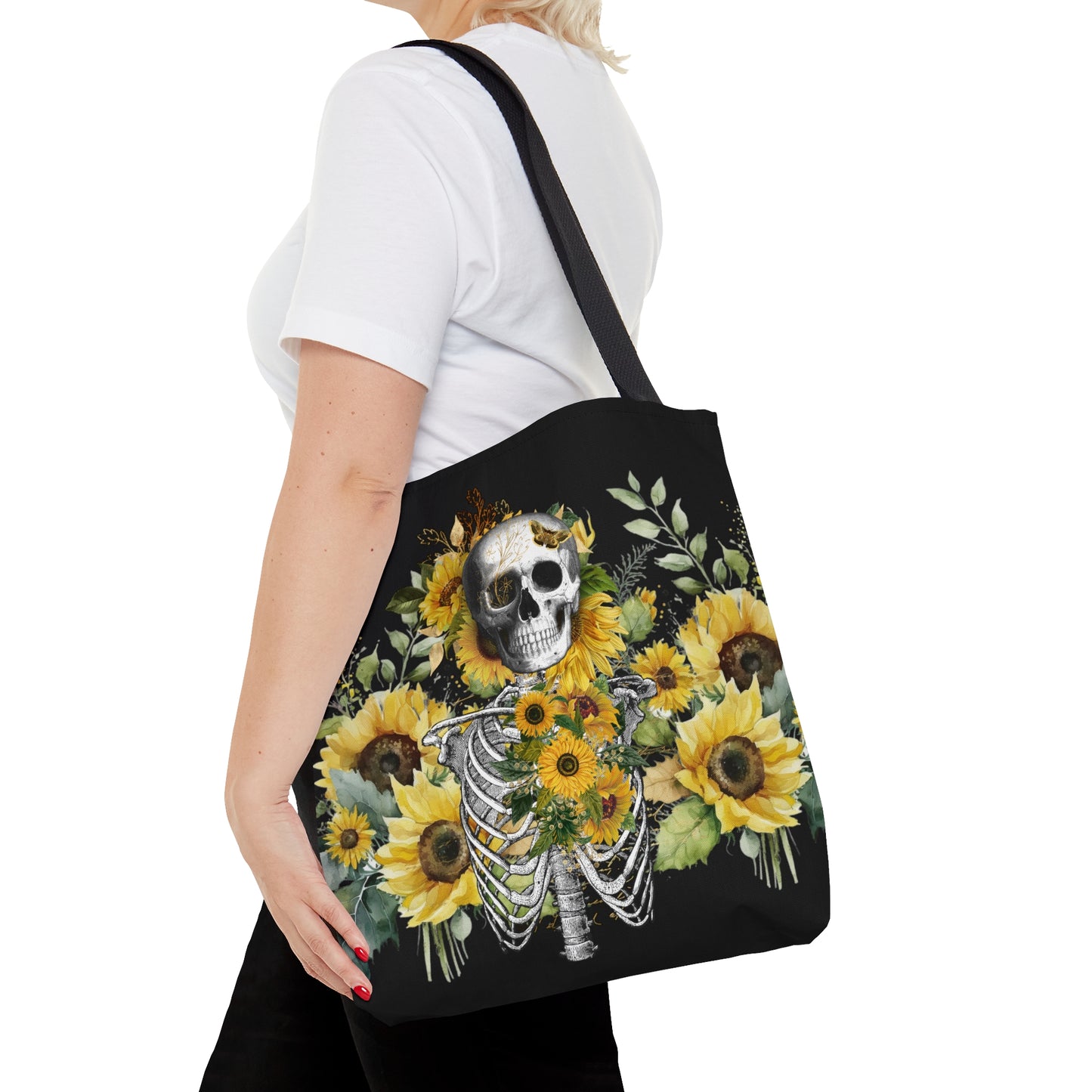 Summer Bones Tote Bag in Black