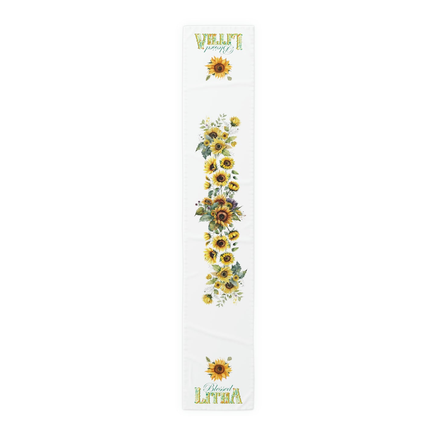 Blessed Litha Midsummer Sabbat Table Runner (Cotton, Poly)