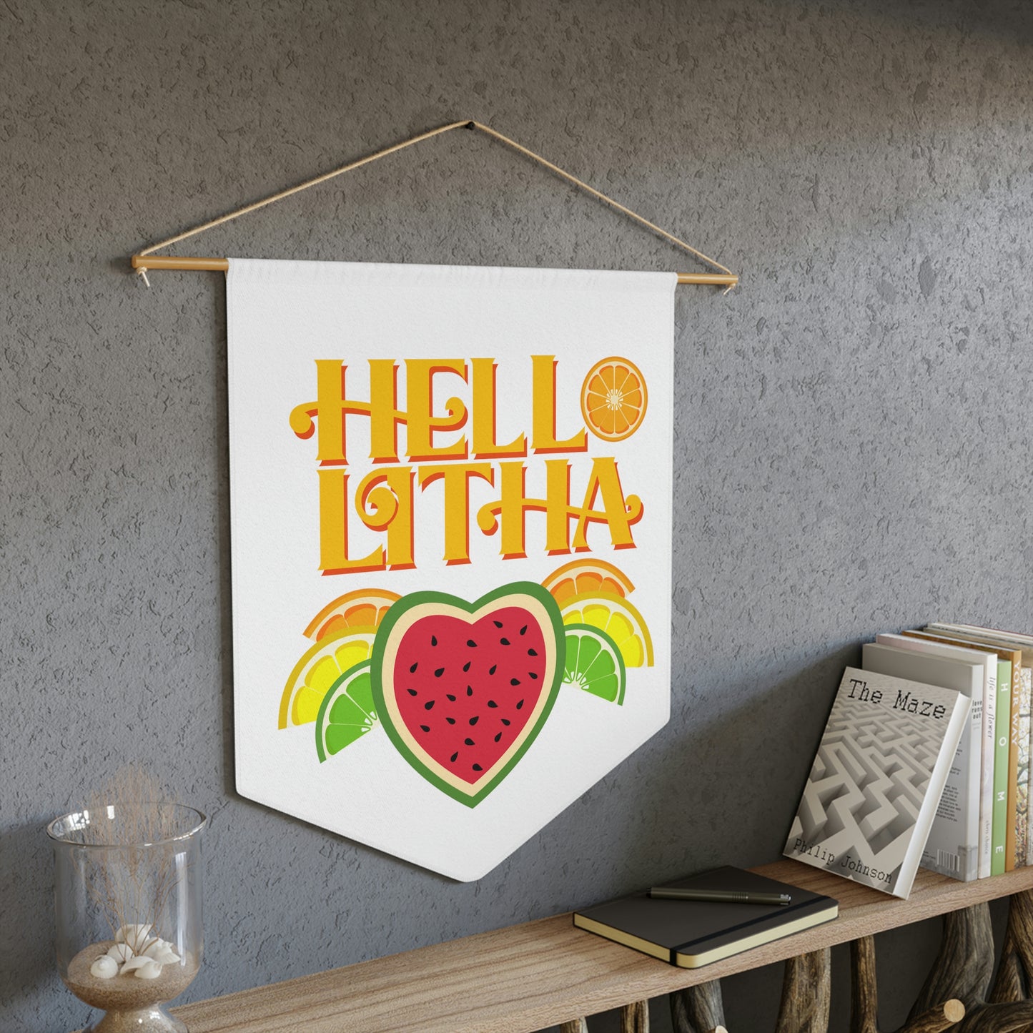 Hello Litha Midsummer Pennant