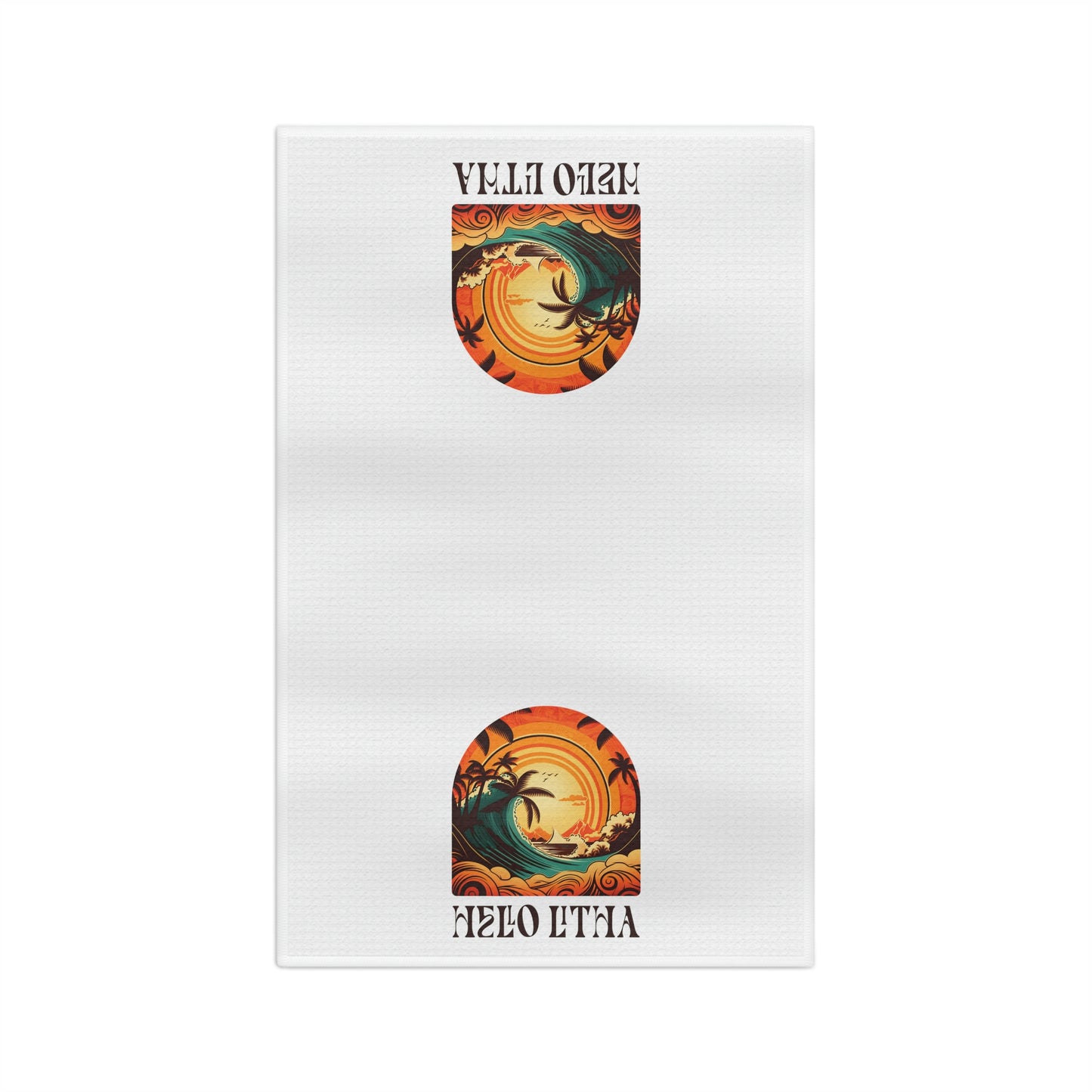 Hello Litha Tropical Midsummer Sabbat Soft Tea Towel